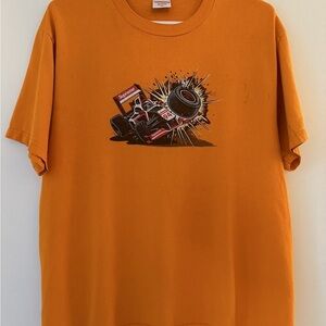 Supreme Orange Racing Crash Graphic Tee